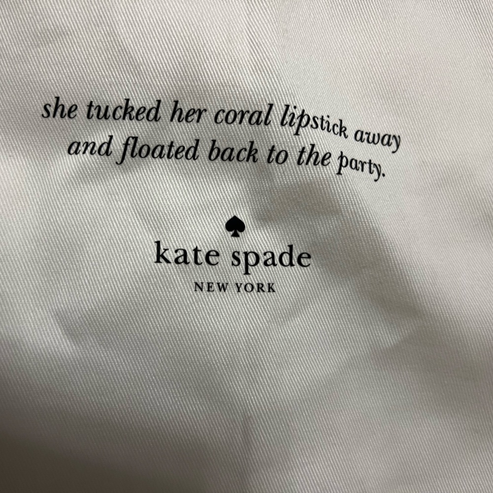 Kate spade dust bag - diaper bag size